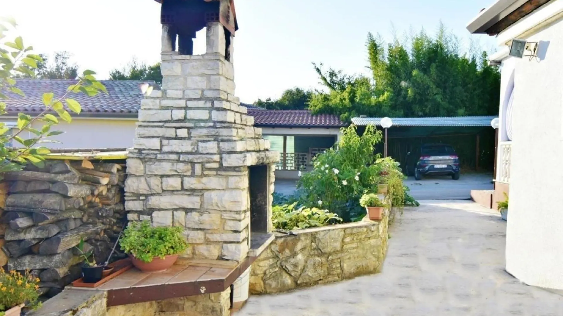 Ferienwohnung In Zambratija Mit Grill, Terrasse Und Garten Und Meerblick Croácia